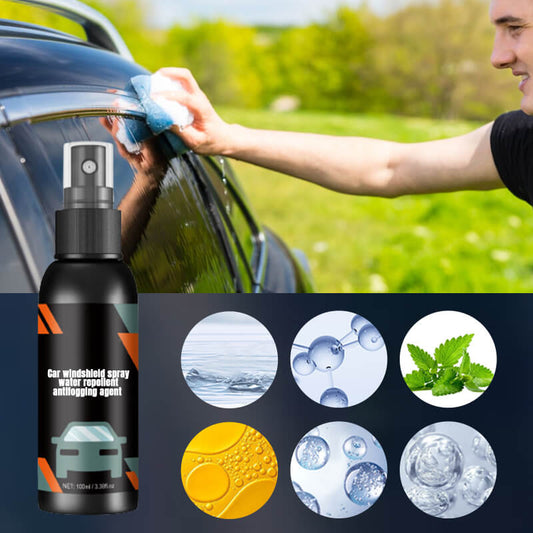 Car windshield spray water repellent antifogging agent